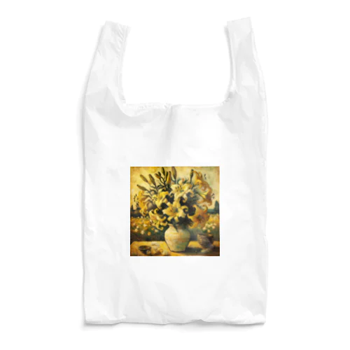 ゴッホ風「ユリ」 Lily Van Gogh style01 Reusable Bag