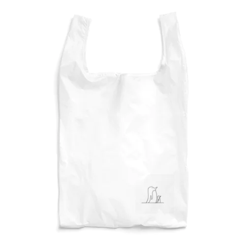 かわいいペンギンの親子 Reusable Bag