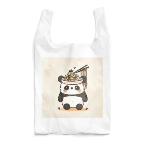 ふわふわパンダのラーメンワンダーランド Reusable Bag