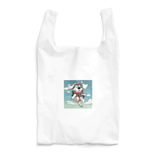 スカイダイビングをする犬 Reusable Bag