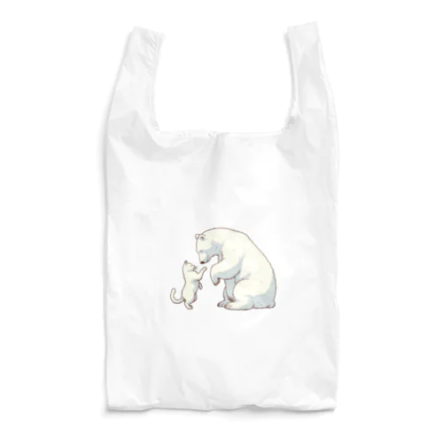 シロネコとシロクマ Reusable Bag