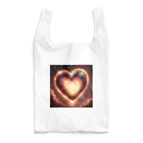 『ブラック＆ファイヤーハート❤』 Reusable Bag