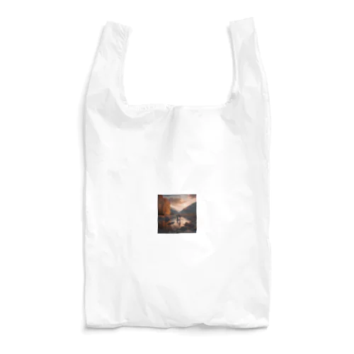 釣りをする親子 Reusable Bag