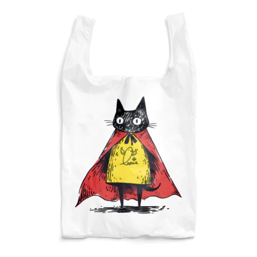 黒猫ヒーロー Reusable Bag