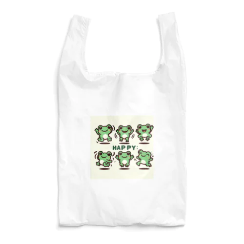 HAPPYカエル踊り Reusable Bag