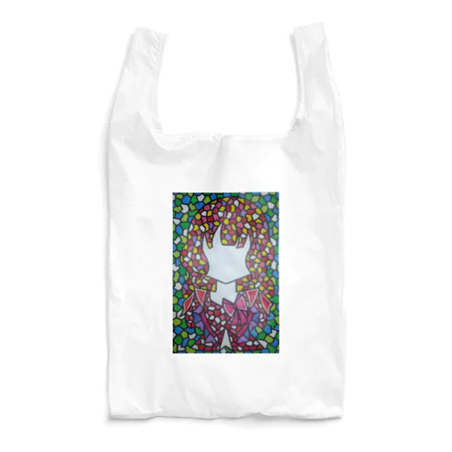 ラブリーなピンクドレスの女の子 Reusable Bag