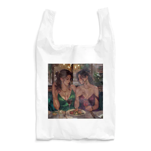 料理を満喫するセクシー美女 アメジスト 2846 Reusable Bag