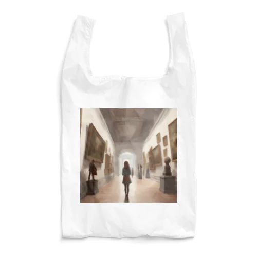 美術館を歩く女の子 Reusable Bag