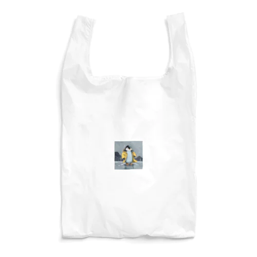 レインコートをつけたペンギン Reusable Bag