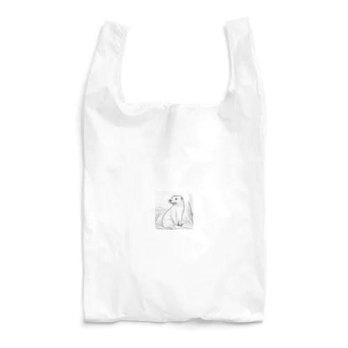スケッチ画カワウソ2 Reusable Bag