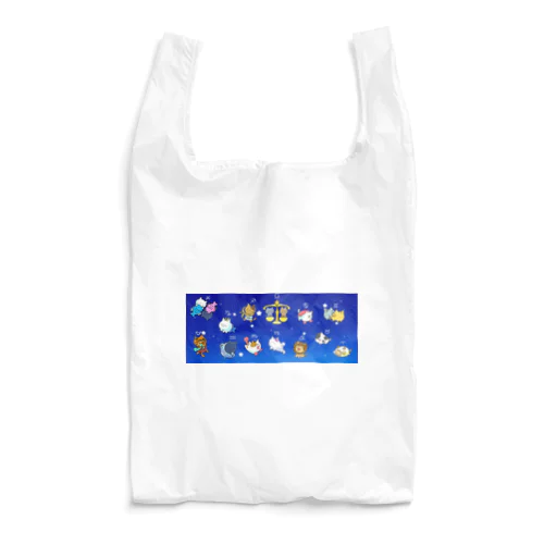 十二（十三）星座の夢溢れる猫デザイン Reusable Bag