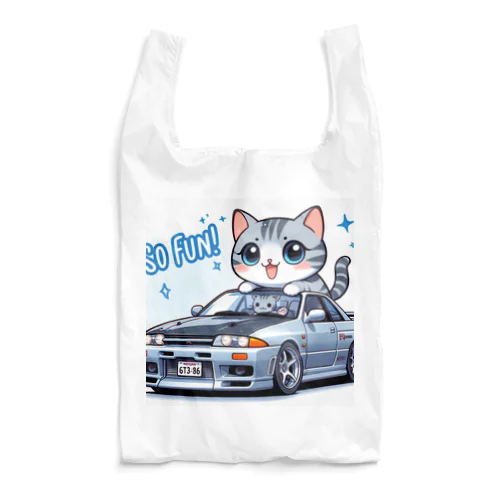 GT-Rと猫の夢のコラボ！ Reusable Bag