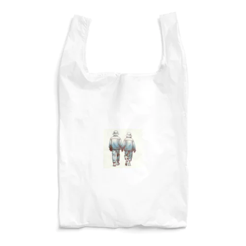 2人の休日デート Reusable Bag