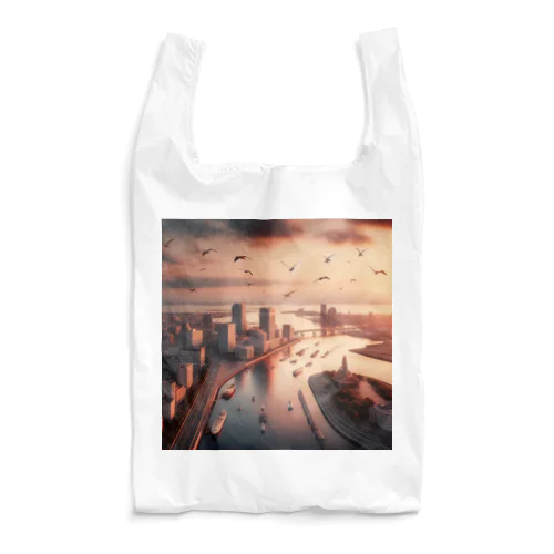 都会の夕暮れ Reusable Bag