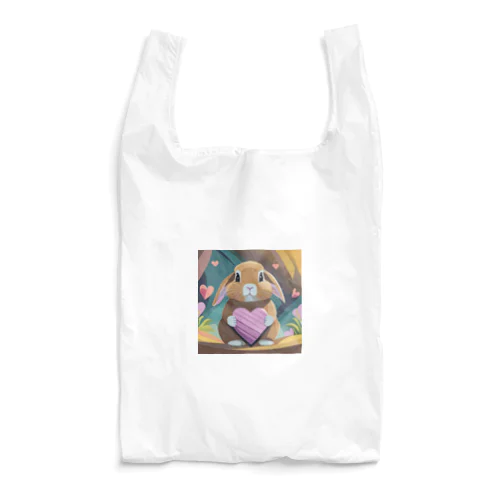 ハートを持ったうさぎ Reusable Bag