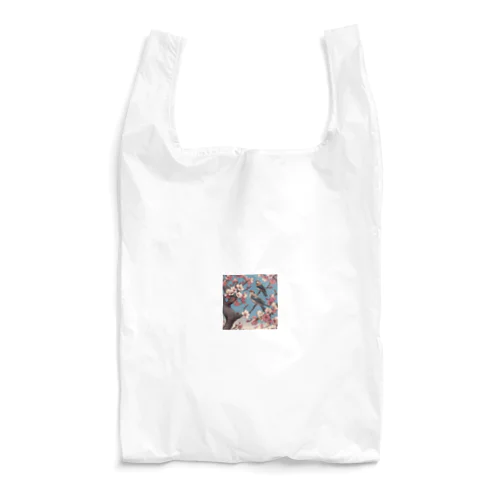 桜と雀（Cherry blossom & sparrow)  01 Reusable Bag