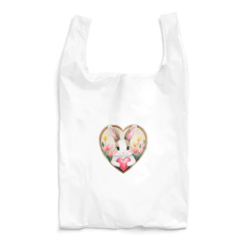 ハートを持ったうさぎ3 Reusable Bag