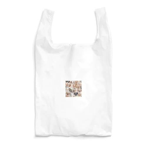 かわいい子犬達のイラストグッズ Reusable Bag