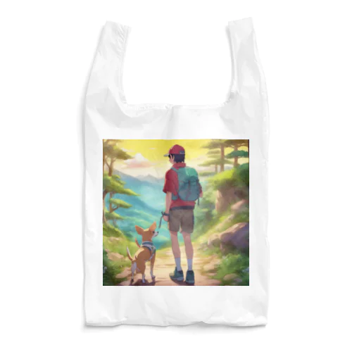 チワワと夕焼け散歩 Reusable Bag