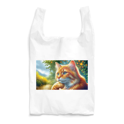 トラ猫Thinking Time Reusable Bag