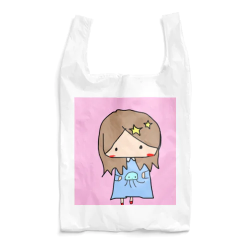 水族館好きな女の子 Reusable Bag