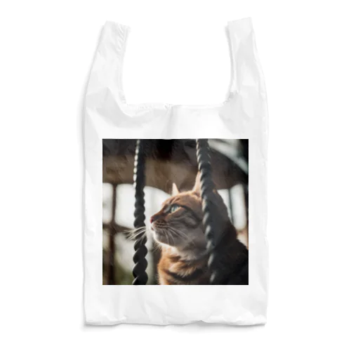 タワーに登っている猫 Reusable Bag