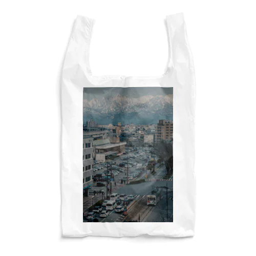 立山連峰と市内電車 Reusable Bag