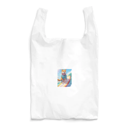 サーフィンする柴犬 Reusable Bag