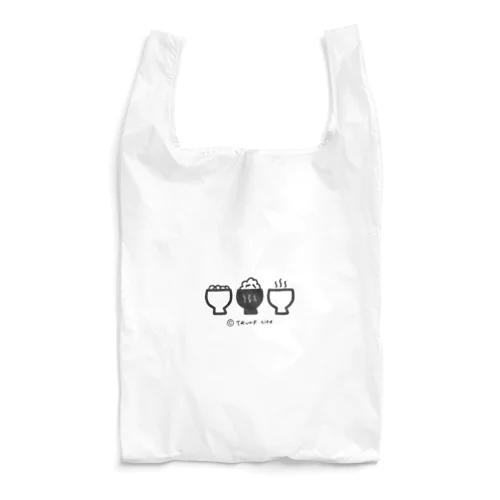 一汁三菜（ブラック） Reusable Bag