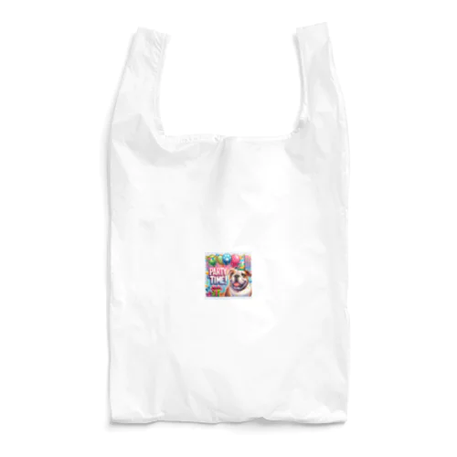 今日はパーティータイム! 元気いっぱいのブルくん Reusable Bag