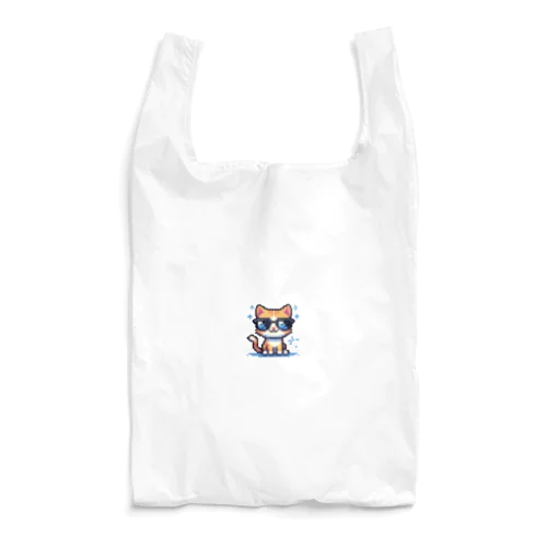 きらりんサングラスにゃんこ Reusable Bag