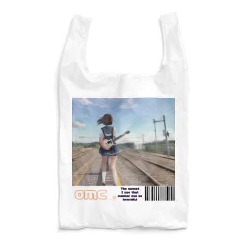 ギターと踏切と私。 Reusable Bag