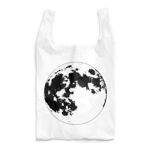 モノクロの月 Reusable Bag