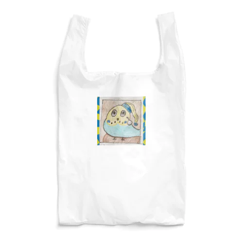 青い耳飾りのインコ Reusable Bag