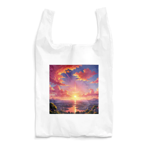 街を照らす夕陽（景色シリーズ） Reusable Bag