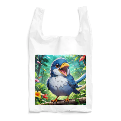 アニメ絵風シマエナガ Reusable Bag