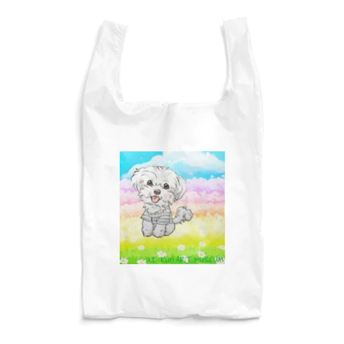 犬と花畑 Reusable Bag