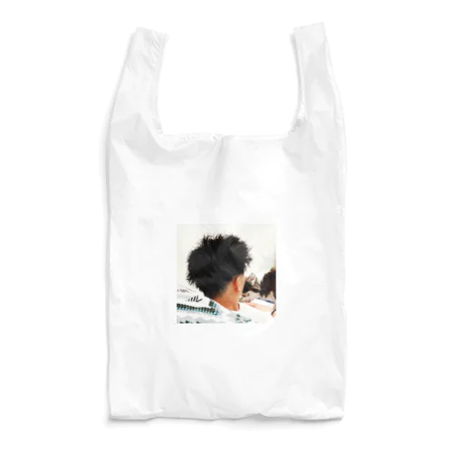 男性と愛らしいワンちゃんが共演するスタイリッシュな日常シーン Reusable Bag