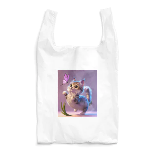 猫と蝶々 Reusable Bag