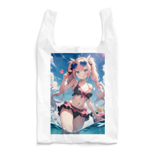 水着の少女グッズ Reusable Bag