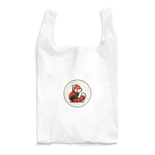 動物イラストのロゴ　レッサーパンダ Reusable Bag