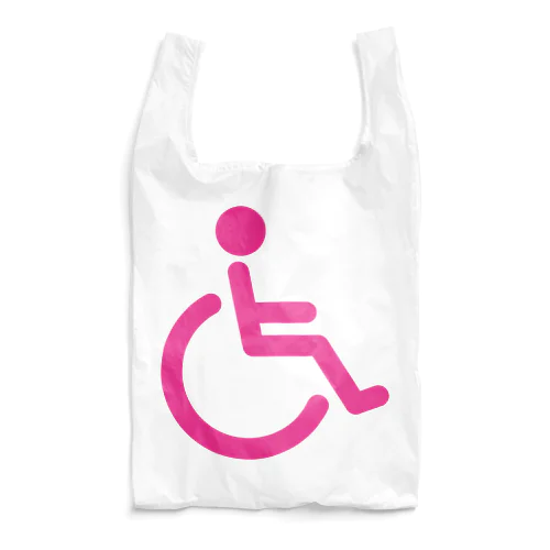 車椅子マーク（ピンク） Reusable Bag