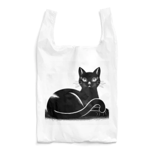 黒猫の誘惑 Reusable Bag