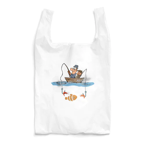 釣り親子：釣れないかな～ Reusable Bag