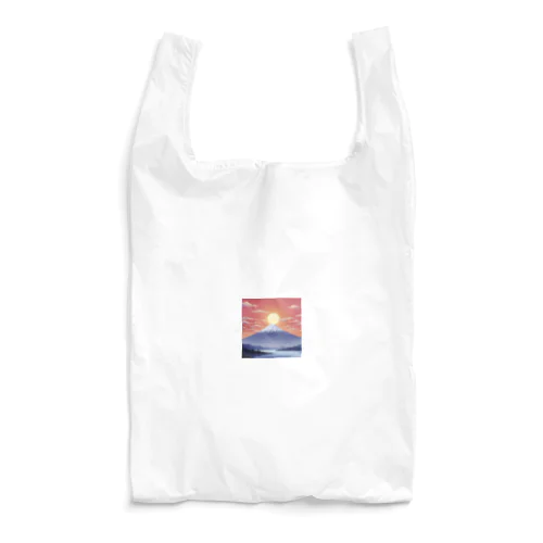 ドット絵の朝日 Reusable Bag