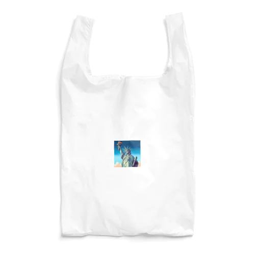 自由の女神像（pixel art） Reusable Bag