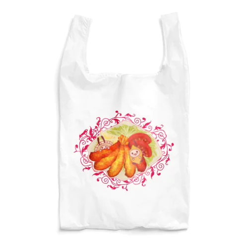 うさうさ星人「その名はえびふりゃー」 Reusable Bag