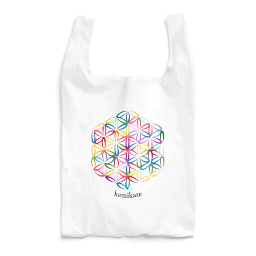 虹 / フラワーオブライフ Reusable Bag