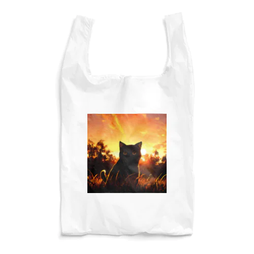 夕焼けと猫001 Reusable Bag