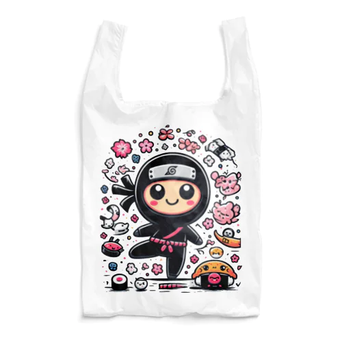 ゆるキャラ黒忍者 Reusable Bag